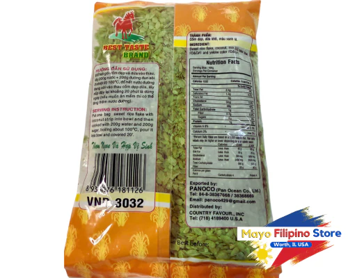 Best Taste Sweet Rice Flake with Coconut Strip 14oz 400g - Image 2