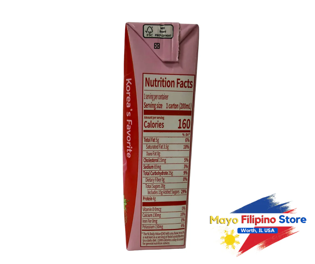 Binggrae Strawberry Milk Drink 200ml - Image 2
