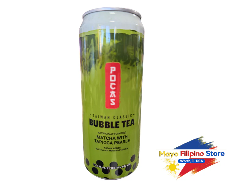 Bubble Tea Matcha with Tapioca Pearls 490ml