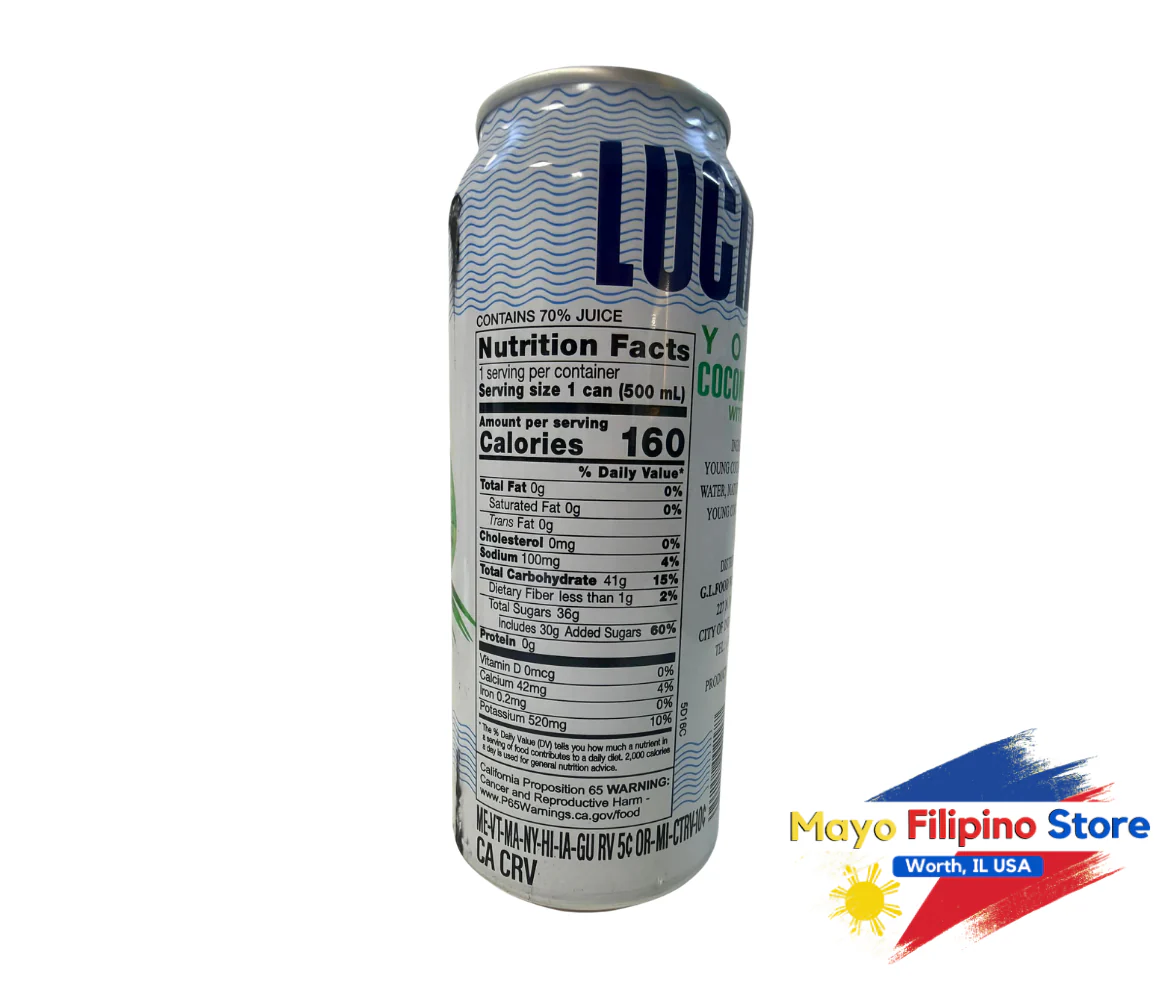 Lucia Coconut Juice with Pulp 520ml Big - Image 2
