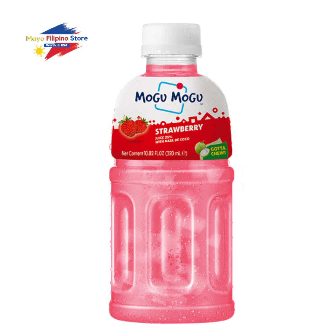 Mogu Mogu Strawberry Juice  Nata De Coco 320ml