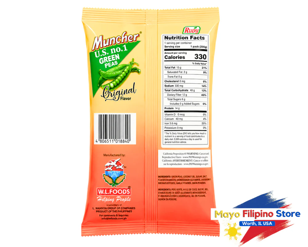 Muncher Green Peas 200g - Image 2