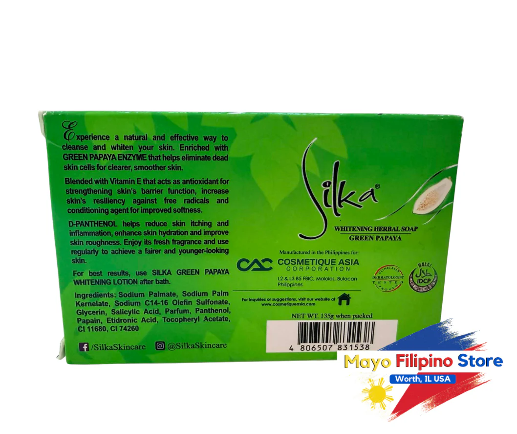 Silka Soap Whitening Green Papaya - Image 2