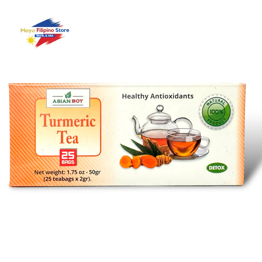 Asian Boy Turmeric Tea