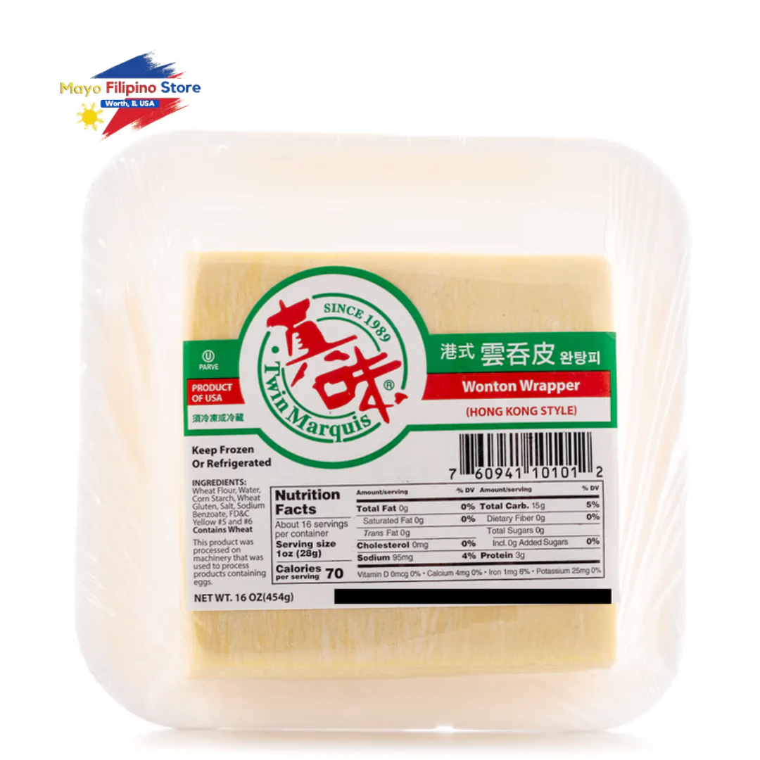 Twin Marquis Hongkong Style Wonton Wrapper square 16oz
